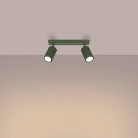 Spot Sollux SL.1618 KARBON 2xGU10/10W/230V verde