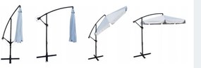 Umbrelă verde deschis pliabilă de grădină 350cm