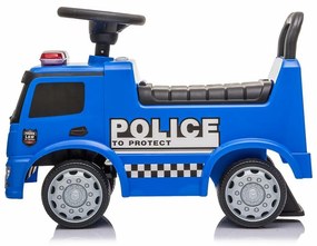 Mașinuță Baby Mix pentru copii cu sunet MercedesPolice, albastru