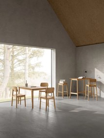 MAZZONI EXPORT ZARION Stejar natural - MASĂ DE BUCĂTĂRIE 120 cm DE LEMN FURNIR