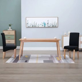 249031 vidaXL Scaune de bucătărie, 2 buc. negru, textil