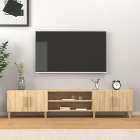 816259 vidaXL Comodă TV, stejar sonoma, 180x31,5x40 cm, lemn prelucrat