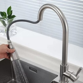 Baterie Bucătărie cu Duș Extractibil Model CF018 – Funcționalitate și Design Modern pentru Bucătăria Ta