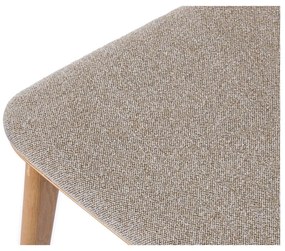 Scaun de dining bej/în culoare naturală Livo – Unique Furniture