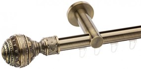 Galerie simpla 25 mm Betina profil aur antic (Alege marime: 160 cm)