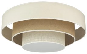 Plafonieră LED Duolla LUNETA LED/26W/230V d. 60 cm 4000K crem/maro