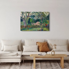 Tablou - Paul Gauguin, Te raau rahi (The Big Tree), reproducere (90x60 cm)