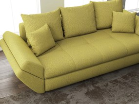 Canapea extensibilă dumonde cu ladă de depozitare si sezut confortabil din spuma high-density, Loana Enjoy Green 250x100 cm