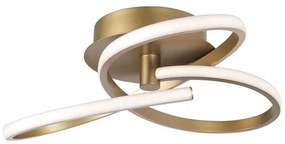Lustra aplicata LED design modern Fusion, auriu