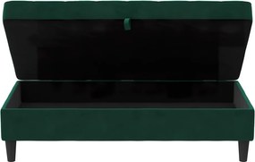 Taburet verde cu tapițerie din catifea Presley – Støraa