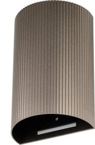 Aplica de perete aluminiu canelat bronz Lucius