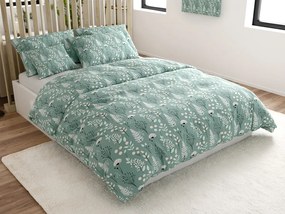 Lenjerie de pat din bumbac WILD FLOWERS mentol Dimensiune lenjerie de pat: 70 x 90 cm | 140 x 200 cm