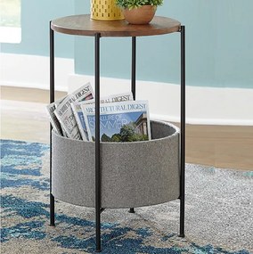 Masuta rotunda cu cos depozitare 60 cm