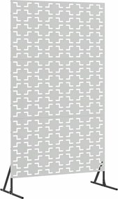 vidaXL Ecran de intimitate Gri 100 x 50 x 180 cm Oțel