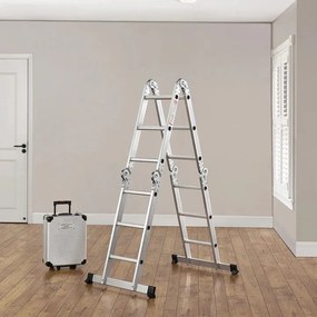 Juskys Scara multifuncțională din aluminiu 360 cm