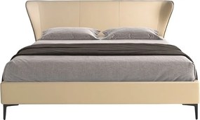 Pat dublu tapitat design LUX Cream 180x200cm