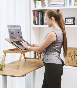 Masuta laptop Reglabil Bambus