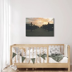 Tablou - Ponton de lemn, lac (90x60 cm)