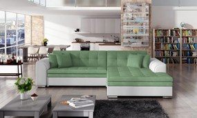 Coltar tapitat, extensibil, 295x80x195 cm, Sorento R02, Eltap (Culoare: Alb / Soft 17)
