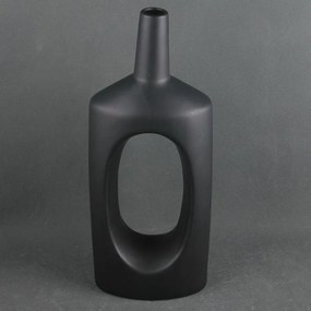 Vaza moderna ceramica neagra Juna