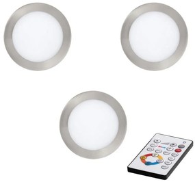 SET 3x corp de iluminat LED dimabil încastrat Eglo 78736 TINUS LED/11W/230V + telecomandă