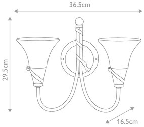 Aplică Elstead EM2-COPPER EMILY 2xE14/40W/230V