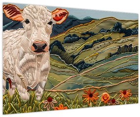 Tablou - Imitație de motiv tricotat (90x60 cm)