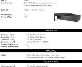 Set de 2 masute design LUX Salento