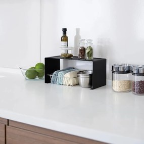 Raft suplimentar negru din metal 30,5x14 cm Tower – YAMAZAKI