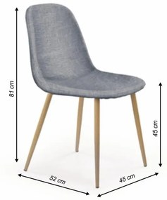 Scaun Culoare Gri Deschis / Fag, LEGA