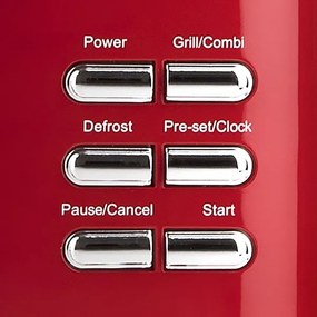 G3Ferrari G1015502 - Cuptor cu microunde cu grill, 1150 W/230 V, 20 l, roșu