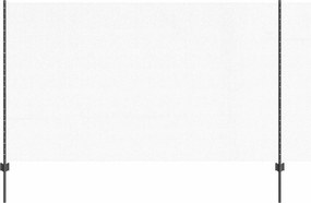 vidaXL Gard cu Stâlp Gri 1,4 x 10 m Oțel și PVC