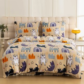 Lenjerie din microplush PURRSLEEP bej Dimensiunile lenjeriei: 70 x 90 cm | 140 x 200 cm