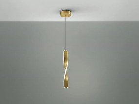 Lustra/Pendul LED design modern Twist auriu