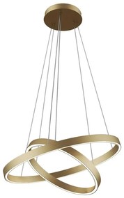 Lustră LED pe cablu Maytoni MOD058PL-L55BS3K RIM LED/61W/230V d. 60 cm auriu