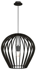 Amplex 5019 - Pendul BALA pe cablu, 1xE27/20W/230V, negru