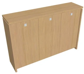 Dulap mediu pentru haine Verno 188 x 46 x 130 cm, stejar deschis