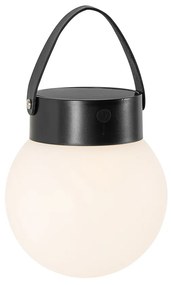Lampă suspendată pentru exterior neagră, inclusiv LED, cu dimmer în 3 trepte, solară - Cornelia