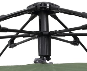 Outsunny Cort pop-up cort de camping 3-4 pers. cort cupolă impermeabilizat ușor ventilat ușor de montat 2 uși mari dim. 2,6L x 2,6l x 1,5H m fibră de sticlă poliester oxford verde gri | Aosom Romania