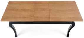 Masă de sufragerie Warin (gri închis + negru) (pentru 6 până la 8 persoane). 1028063
