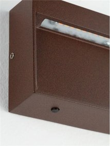 Mini Aplica perete exterior IP65, LED CCT Drat corten