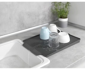 Tavă pentru scurs vase Wenko Linea, gri