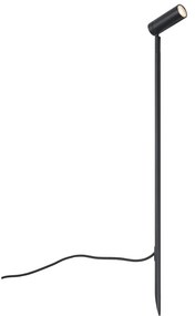Spot cu țăruș negru 80 cm, inclusiv LED reglabil IP65 cu cablu și ștecher - Carl