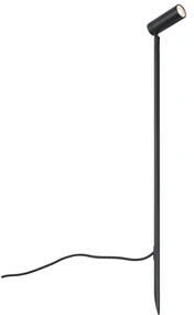 Spot negru 80cm incl. LED reglabil IP65 incl. Cablu și ștecher - Carl