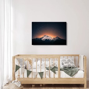 Tablou cu cerul nocturn cu munți (90x60 cm)