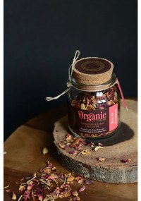 Tămâie organică în pahar, trandafir și mușcată
