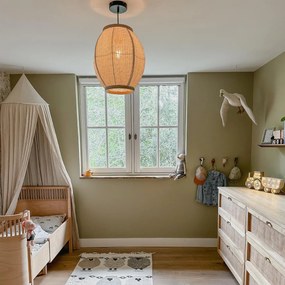 Lampă suspendată orientală naturală 35 cm - Rob