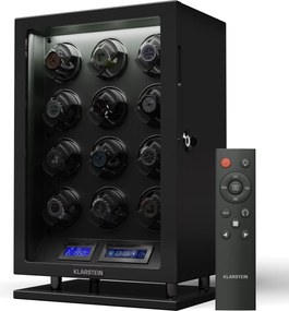 Klarstein Verdon 12 rotatoare pentru ceasuri, 12 ceasuri, 3 moduri, 5 viteze, LED, telecomandă
