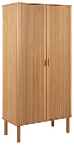 Șifonier în culoare naturală cu aspect de lemn de stejar 100x200x55 cm Langley – Actona