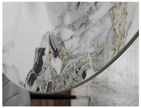 Masă de bucătărie Cyrano 90 cm, marmură / crom